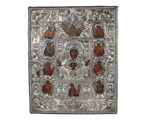 A rare Orthodox icon is a work of the Vologda icon painting school, created at the turn of the 18th and 19th centuries. The i