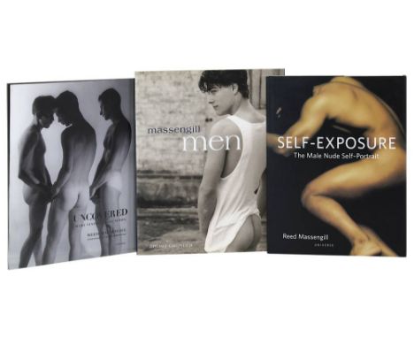 3 Bücher zu Reed Massengill, männliche Aktfotografie, "Uncovered - Rare Vintage Male Nudes", Universe N.Y. 2009, Schutzumschl