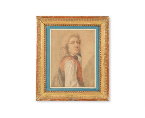 FRENCH SCHOOL (18TH CENTURY)  PORTRAIT OF A GENTLEMAN, POSSIBLY A SELF-PORTRAIT  Pencil and coloured chalks  24 x 18cm (9¼ x 