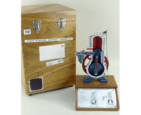 CAR ENGINE DEMONSTRATION MODEL 2-STROKE PETROL ENGINE with carry case354cm's high