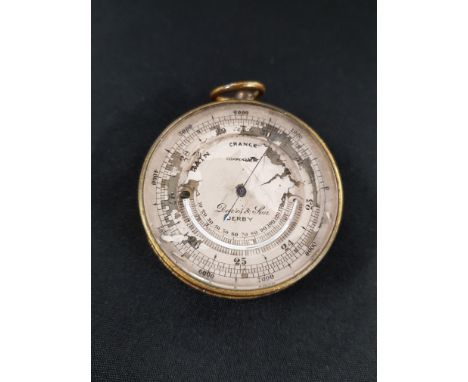 ANTIQUE DAVIS &amp; SON POCKET BAROMETER
