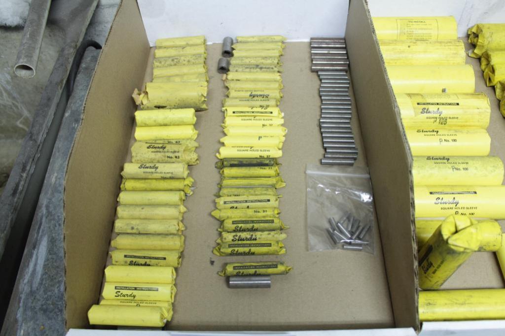 Square hole sleeves, bushings