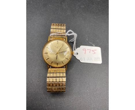 A gents ROTARY wrist watch with seconds sweep and date aperture