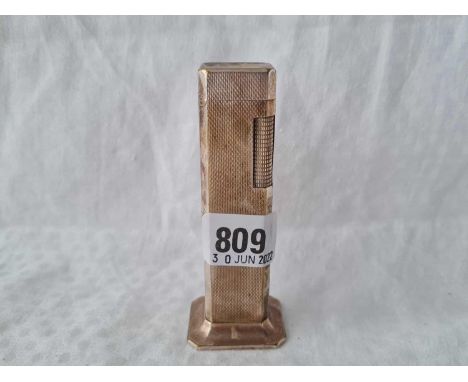 An unusual Dunhill tallboy lighter, 4.5" high