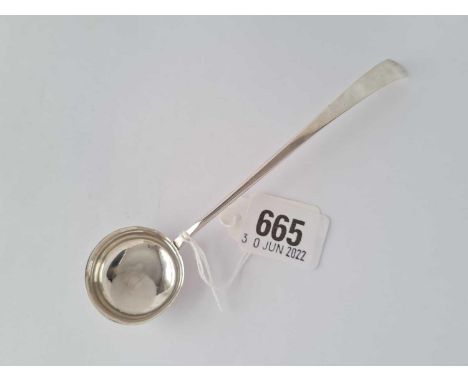 A long handled ladle with circular bowl – Birmingham 1802 by TW