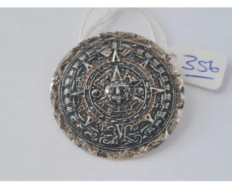 A silver Chinese Tibetan talisman