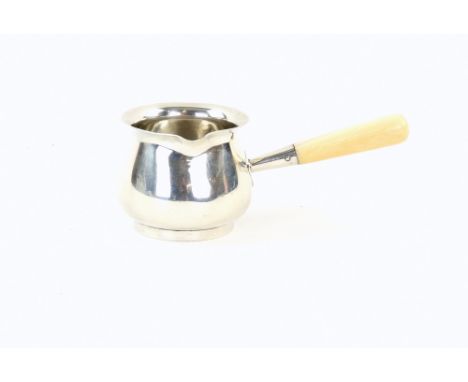 George V silver brandy warmer with ivory handle, by Martin Hall &amp; Co. Ltd., Sheffield 1925, 13.5 long PLEASE NOTE: THIS I