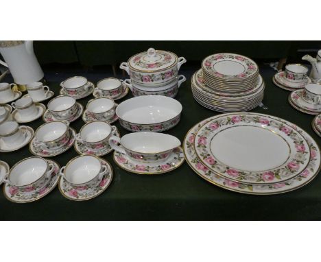 A Large Collection of Royal Worcester Royal Garden Dinnerwares to Include Ten Dinner Plates, Nine Side Plates, Two Oval Meat 