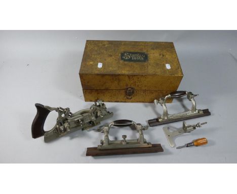 A Metal Cased Stanley 55 Plane Complete with Instruction Manual 