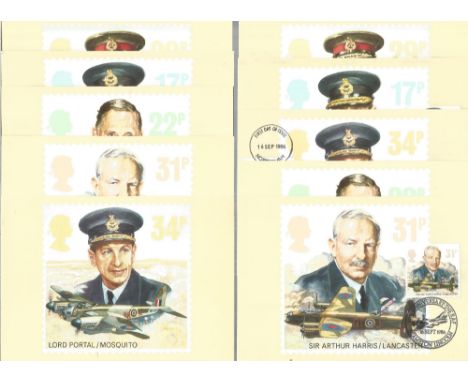 2 PHQ Card Sets The Royal Air Force 1 Set Postmarked First Day Of Issue. Good condition. We combine postage on multiple winni