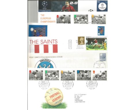 12 x Football First Day Covers And Commemorative Covers English And French. Good condition. We combine postage on multiple wi