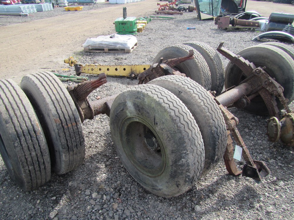 2no. York Axles 15 Ton on 750 15's Tyres