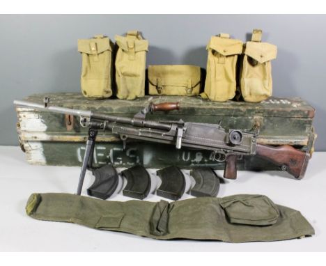 A good deactivated Second World War .303 Mark I Bren gun, dated 1942, the gun  with deactivation certificate dated 1st March 