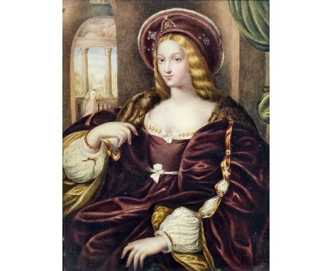 Henrietta Elizabeth Howard (19th Century) after Raphael (1483-1520) - 19th Century - Watercolour - Copy of a portrait of "Joa