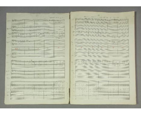 George Martin - An interesting autographed musical score for "Bridge over Troubled Water" by Simon and Garfunkle arranged by 