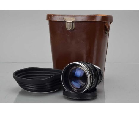 A Voigtländer Zoomar 36-82mm f/2.8 Lens, Bessamatic mount, barrel G, some light wear, elements F-G, some fungus spots, with f
