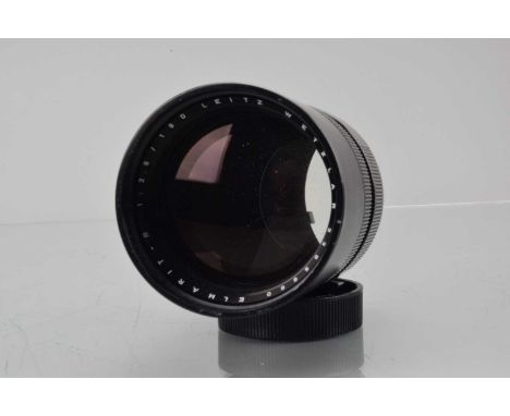 A Leitz Wetzlar Elmarit-R 180mm f/2.8 Lens, serial no 2355660, 1969, 3 CAM, barrel G, elements G-VG, with rear cap