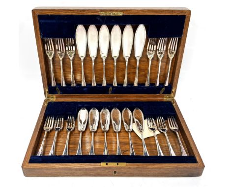A selection of flatware and other miscellaneous items, including a cased set of fish knives and forks; a decorative tile tea 