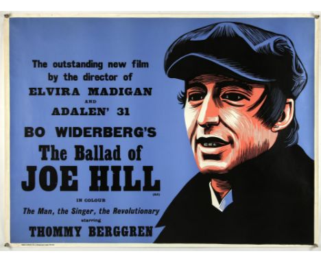 The Ballad Of Joe Hill (1971), British Quad, Double Bill, 40 x 30 inches, rolled, Academy Cinema London, Peter Strausfeld art