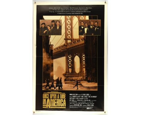 Once Upon A Time In America (1984), US One Sheet Movie Poster for this New York City crime thriller, folded, 27 x 41 inches C