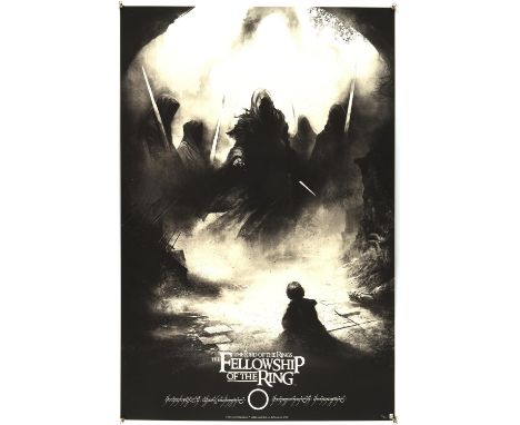 Lord of the Rings: The Fellowship of the Ring (2001), Screen Print Variant (2016), 24 x 36 inches, artwork by Karl Fitzgerald
