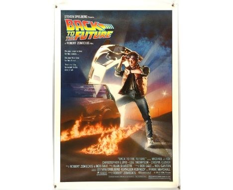 Back to the Future (1985), US One Sheet Linen Backed Movie Poster, artwork by Drew Struzan, unfolded and backed, 27 x 41 inch