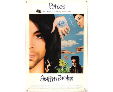 Graffiti Bridge (1990), US One Sheet Movie Poster, double sided, unfolded, 27 x 40 inches Condition Report:  Very good condit
