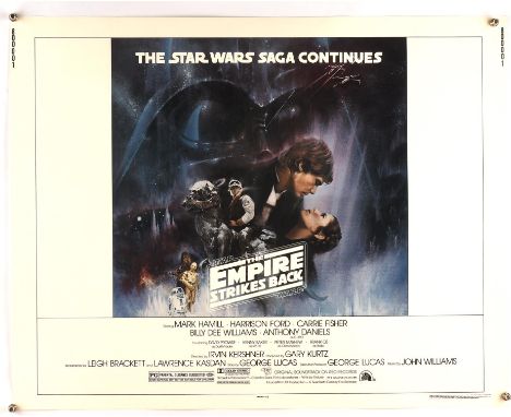 Star Wars The Empire Strikes Back (1980), US Half Sheet, artwork by Roger Kastel, unfolded, 28 x 22 inches Condition Report: 