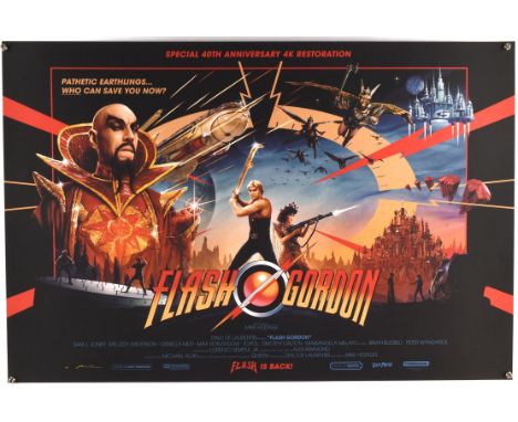 Flash Gordon (1980), Lithograph Print, Quad Style, released by Vice Press, artwork by Matt Ferguson, hand signed, also signed