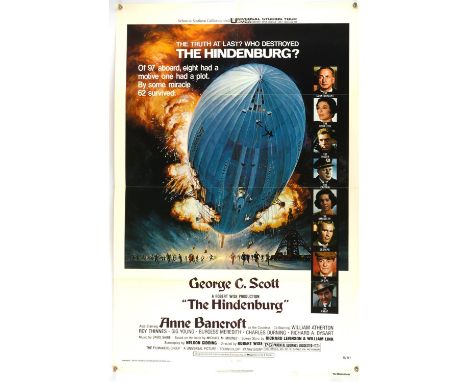 The Hindenburg (1975), US One Sheet Movie Poster, artwork by George Akimoto, folded, 27 x 41 inches Condition Report:  Very g