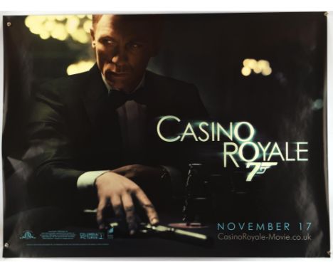 James Bond Casino Royale (2006) Advance British Quad film poster, rolled, 30 x 40 inches  Condition Report:  Very good condit