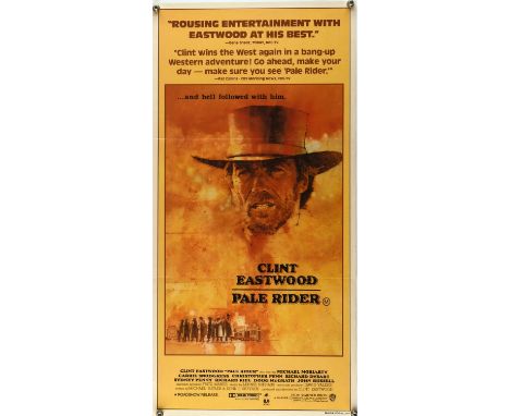 Pale Rider (1985), AUS Daybill Poster for the Clint Eastwood Western, artwork by C. Michael Dudash, folded, 13 ¼ x 26 ¾ inche