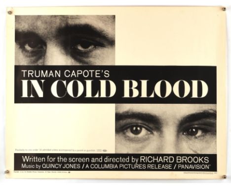 In Cold Blood (1968), US Half Sheet Movie Poster, unfolded, 22 x 28 inches  Condition Report:  Very good condition, light scu