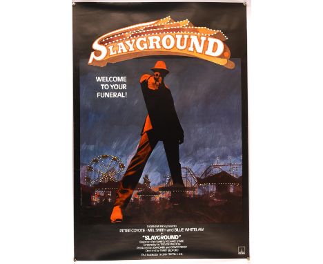 Slayground (1983), British One Sheet Film Poster, unfolded, 27 x 40 inches Condition Report:  Very good condition, light edge