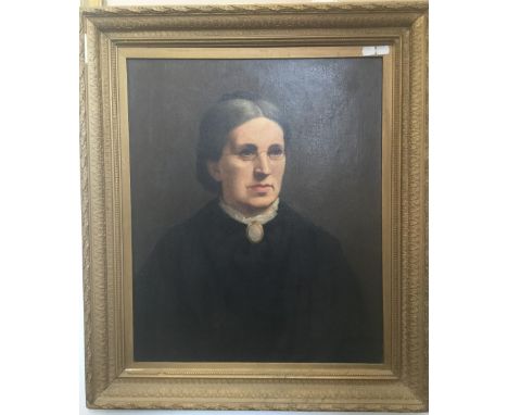 CHARLES EDMUND BROCK (1870-1938) British, Portrait of a Lady, oil on canvas, signed and dated 1889, framed, 50 x 60 cm