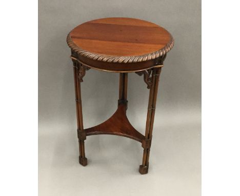 A reproduction Chippendale style side table