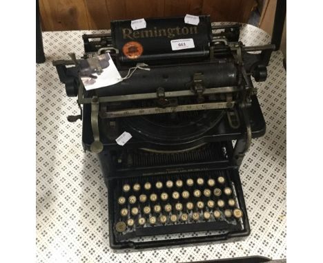 A vintage Remmington standard No.7 typewriter, manufactured by Wyckoff, Seamans and Benedict, Ilion, New York USA and numbere