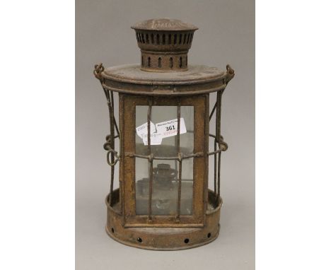 A vintage paraffin lamp by Hicks of Birmingham, dated 1917