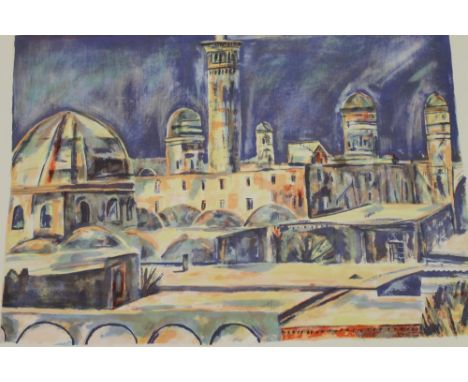 CHRISTOPHER CORR (20th/21st century) British, Bukhara together with Santa Monica Beach, limited edition and Curwen Studio pro