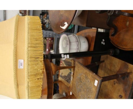 A chinoiserie decorated standard lamp