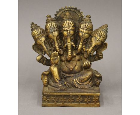 A brass model of Ganesh