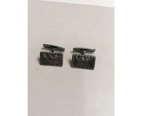 Vintage David Andersen Norway Osebergfunnet sterling silver cuff links 