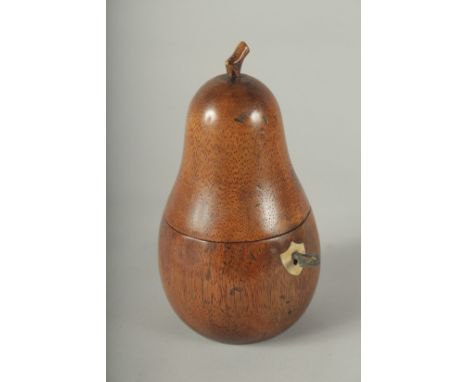 A PEAR TEA CADDY.