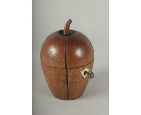 A MELON TEA CADDY.