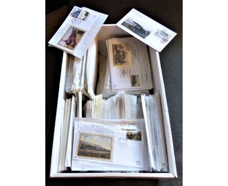 Great Britain 1972-79 mostly Benham, FDC's including Railway, Lifeboat, Football etc. Some Foreign, light duplication, a very