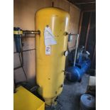 AIR RECEIVING TANK, 1999 MFG DATE, 24" DIA X 5' TANK SIZE, VOLUME UNKNOWN