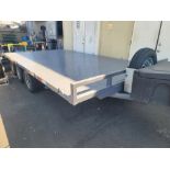 1991 BLASIUS INDUSTRIES TRIPLE AXLE TRAILER, CARRIER TYPE, 8' X 18' DIAMOND PLATE FLATBED, MODEL