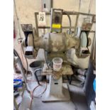 HEAVY DUTY DOUBLE END GRINDER, W/ PEDESTAL