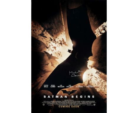 Batman BeginsWarner Brothers, 2005,Advance US one-sheet cinema poster, double sided, signed on the front in silver ink by Sir