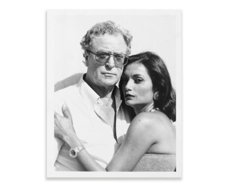 A collection of three black and white photographs of Sir Michael Caine and Lady Shakira Caine,Circa 1970'sCandid images of th